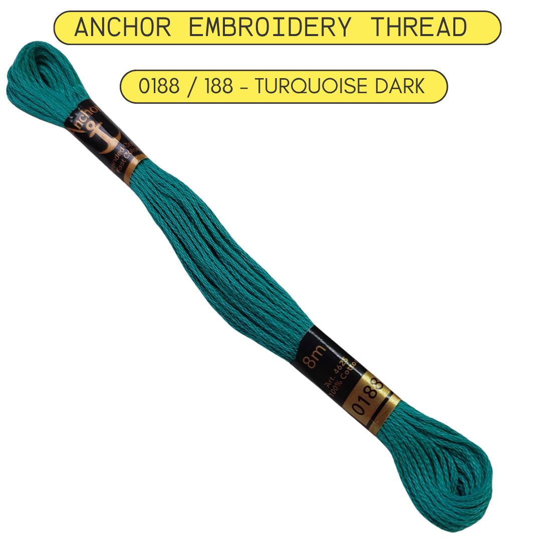 Turquoise Anchor Thread with 0188 number