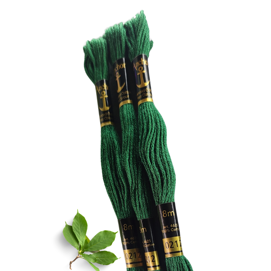 Anchor Thread 212 in bottle green color