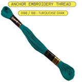 Turquoise Anchor Thread with 0188 number
