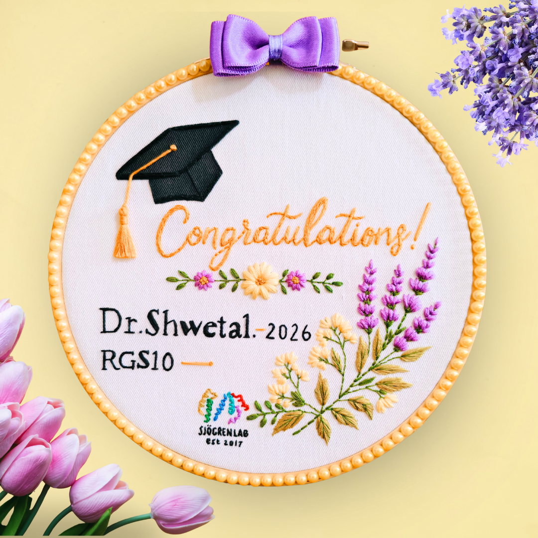 Personalized Graduation Embroidery Hoop