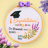 Personalized Graduation Embroidery Hoop