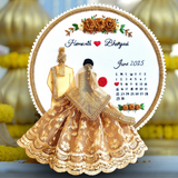 Personalized Wedding Hoop for Couples | North Indian Wedding Anniversary Gift