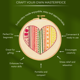 DIY Beginner Friendly Embroidery Stitches Learning Kit