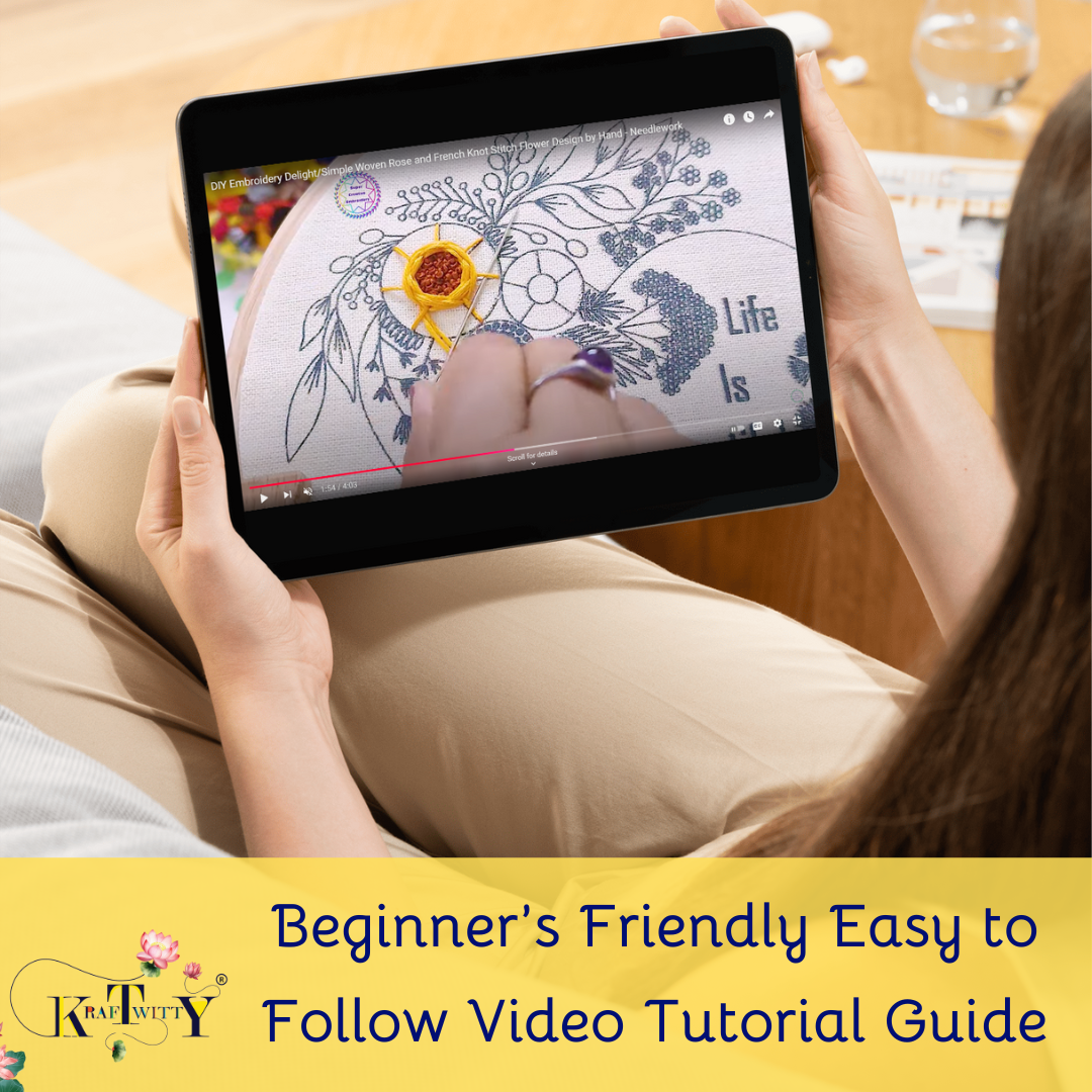 Blooming Heart of Love Embroidery Kit for Adults and Advanced Stitchers